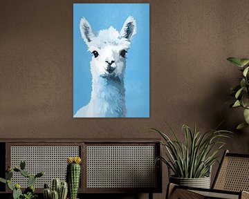 Alpaca in Blauw van Whale & Sons