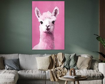 Alpaca in Pink by Whale & Sons
