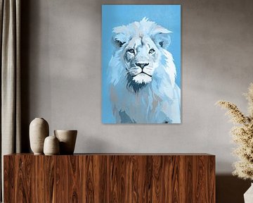 Lion en bleu sur Whale & Sons