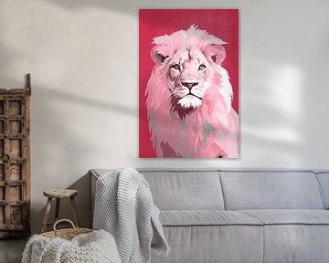Lion in Red by Whale & Sons