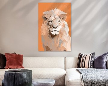 Lion in Orange by Whale & Sons