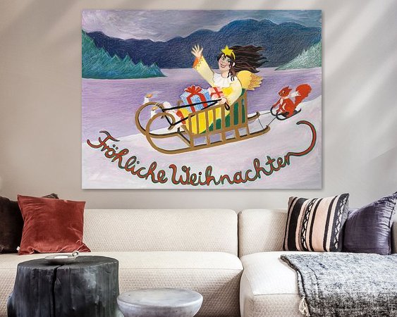 Example of the artwork in a room