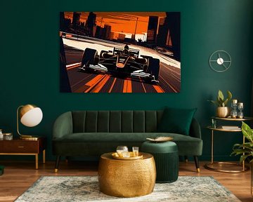 Formule 1 - Vector Art racecar van Tim Kunst en Fotografie