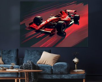 Formule 1 - Art vectoriel voiture de course sur Tim Kunst en Fotografie