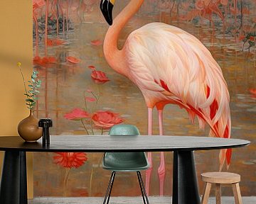 Jugendstil Flamingo van Whale & Sons