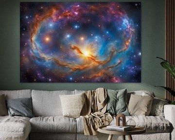 Universum-Kosmos-sterrenstelsel-heelal-4 van Carina Dumais