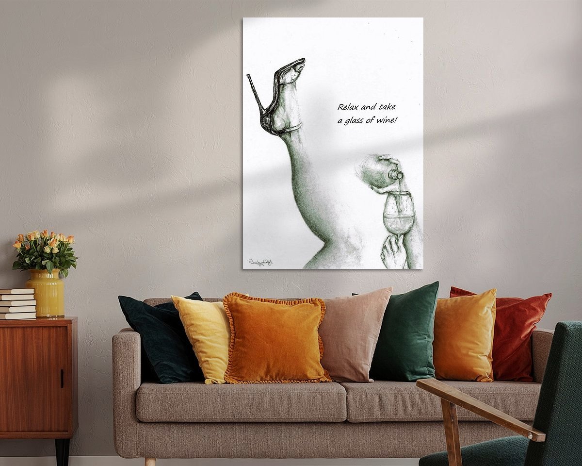 Example of the artwork in a room