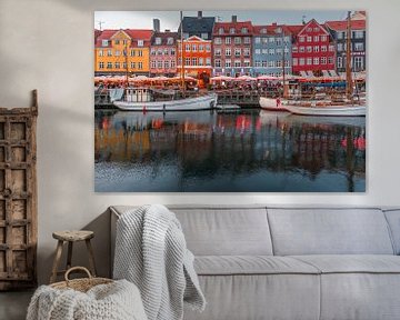 Copenhague - Les maisons colorées de Nyhavn (0136) sur Reezyard