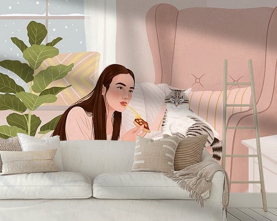 Example of the artwork in a room