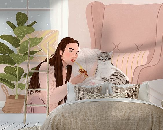 Example of the artwork in a room