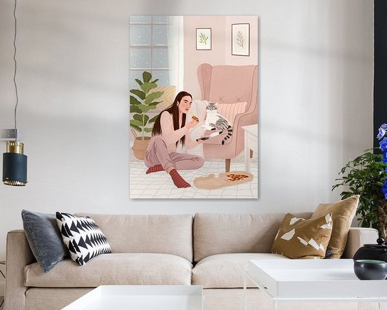 Example of the artwork in a room