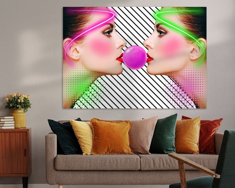 Example of the artwork in a room