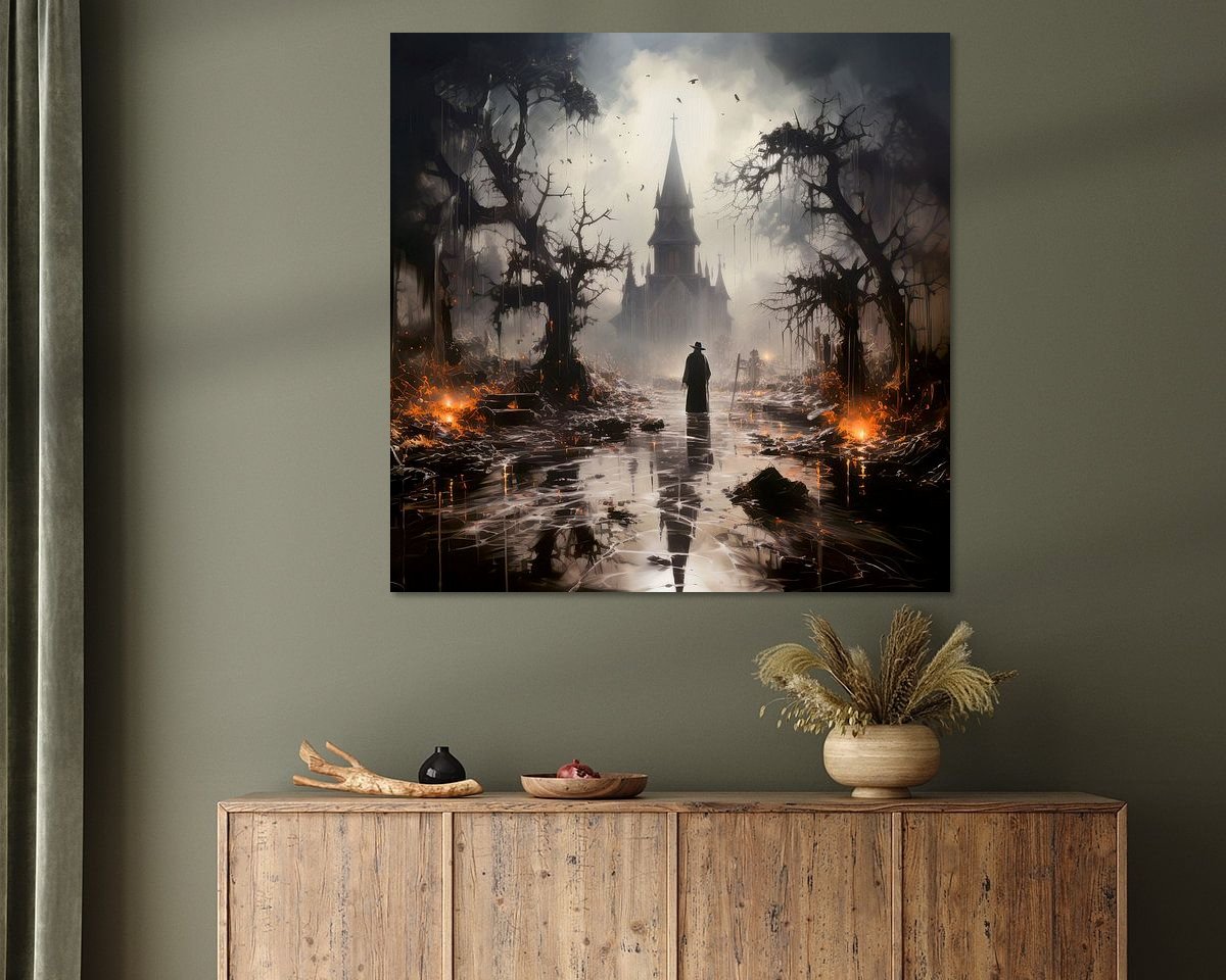 Example of the artwork in a room