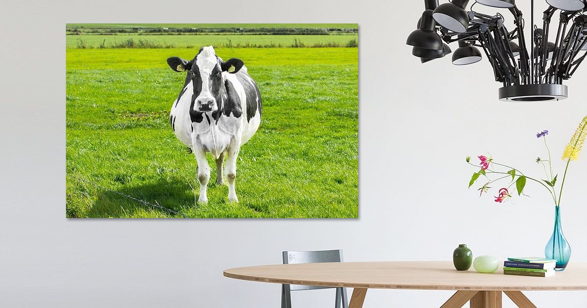 Highland Cow Badkamer Wall Art - Grappig Koe Canvas/Poster Voor Toilet En Badkamer