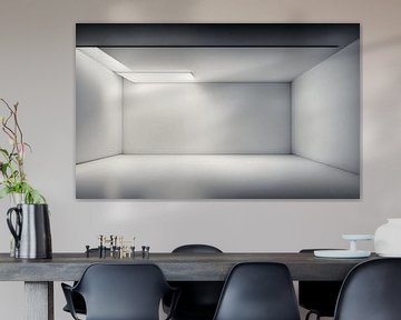 Lichtovergoten kamer, modern ontwerp van Frank Heinz