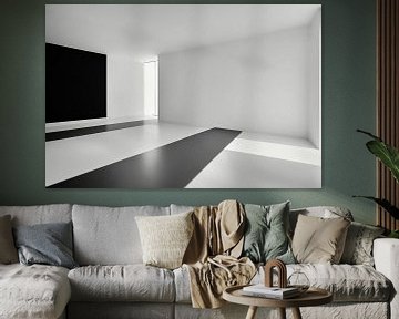 Modern huis, leeg canvas van Frank Heinz