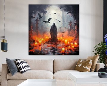 HALLOWEEN ART Spookachtig Figuur van Melanie Viola