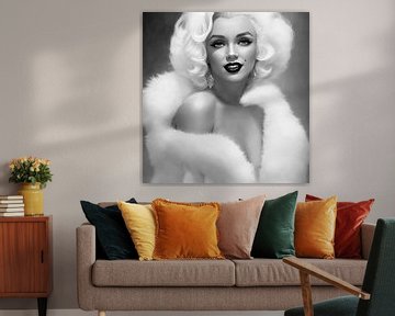 Marilyn Monroe als animatie. van Brian Morgan