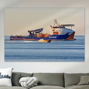 Couche de câble Calypso en route vers Rotterdam sur scheepskijkerhavenfotografie