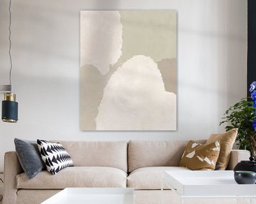 Abstract modern art in neutral colors no. 5 by Dina Dankers