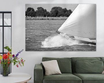 Skutsje klassisches Segelboot auf dem IJsselmeer von Sjoerd van der Wal Fotografie