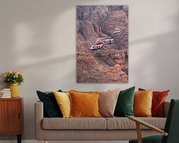 aGuardian Air Bell 407's fliegen in der magischen Umgebung von Sedona, AZ (USA) von Jimmy van Drunen