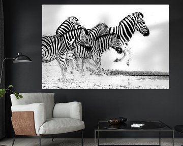 rennende zebra;s  von Henk Langerak