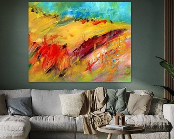 abstract Paysage expressif 5 sur Claudia Gründler