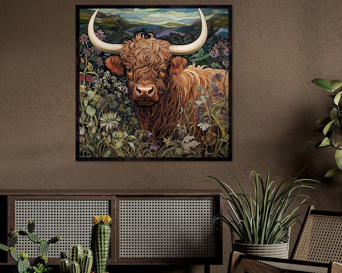 Example of the artwork in a room