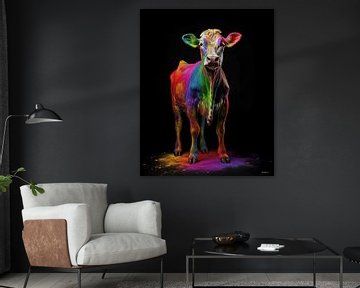 koe in multicolor van Gelissen Artworks