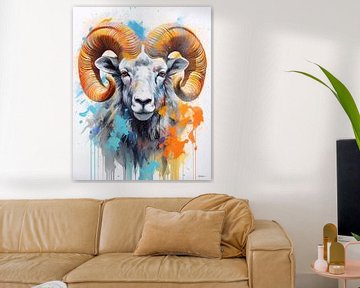 ram in multicolor van Gelissen Artworks