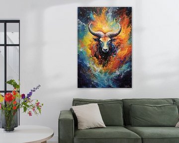 animal en multicolore sur Gelissen Artworks