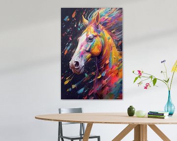 paard in multicolor van Gelissen Artworks