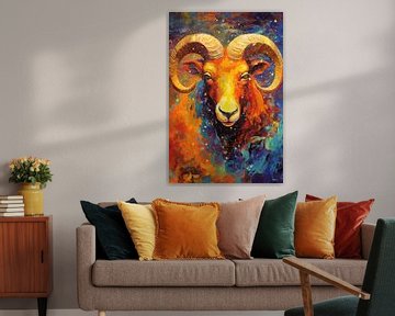 ram in multicolor van Gelissen Artworks