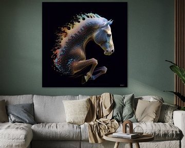 paard in multicolor van Gelissen Artworks