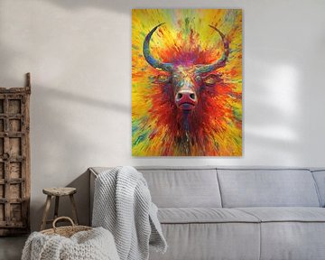 animal en multicolore sur Gelissen Artworks