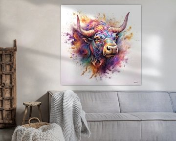 animal en multicolore sur Gelissen Artworks