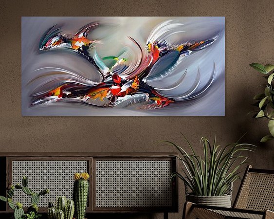 Example of the artwork in a room