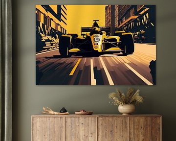 Formule 1 - Art vectoriel voiture de course sur Tim Kunst en Fotografie