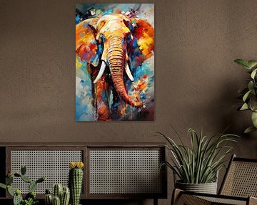 Eléphant coloré sur ARTemberaubend