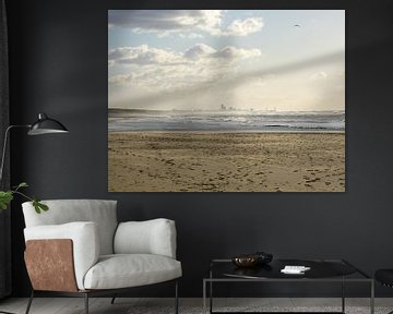 Skyline de Scheveningen, vue de Katwijk sur Geerten Teekens