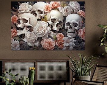 Skulls painting by Digitale Schilderijen