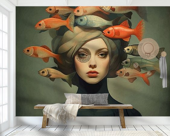 Example of the artwork in a room