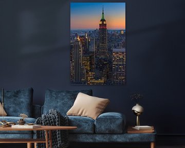 Empire State Building in New York City van Henk Meijer Photography