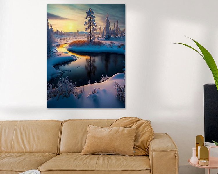 Example of the artwork in a room