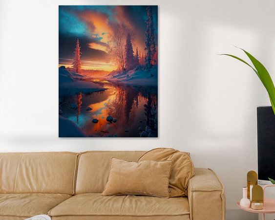 Example of the artwork in a room