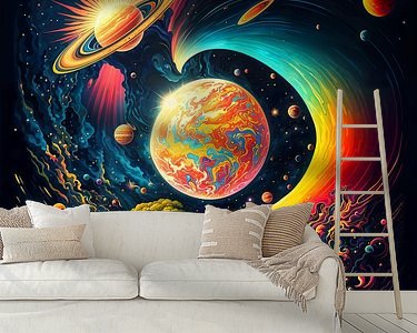 Example of the artwork in a room