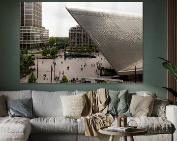 Le parvis de la gare centrale de Rotterdam sur Martijn