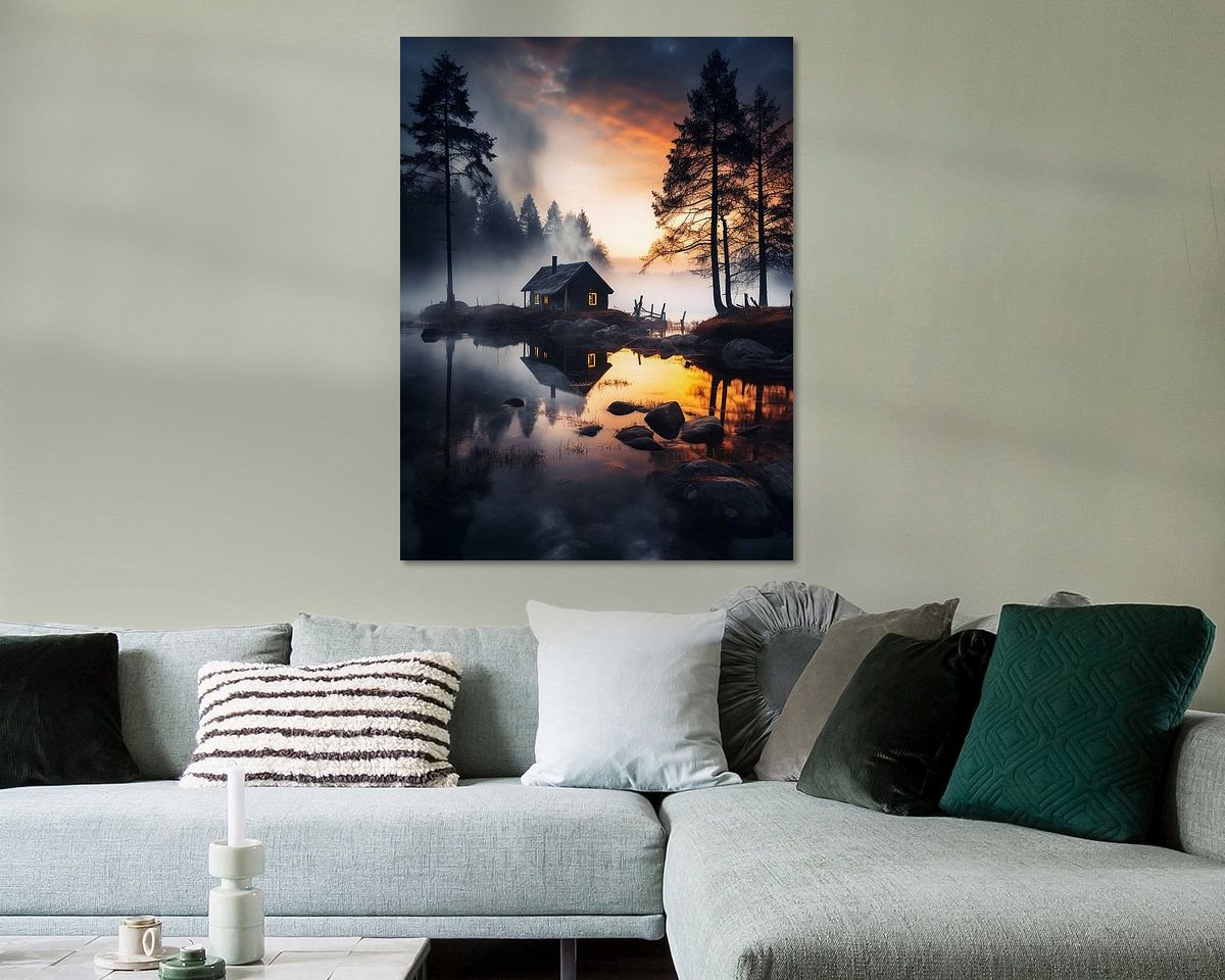 Example of the artwork in a room