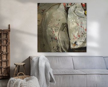 Detail von Mädchen im weißen Kimono, Georg Hendrik Breitner
